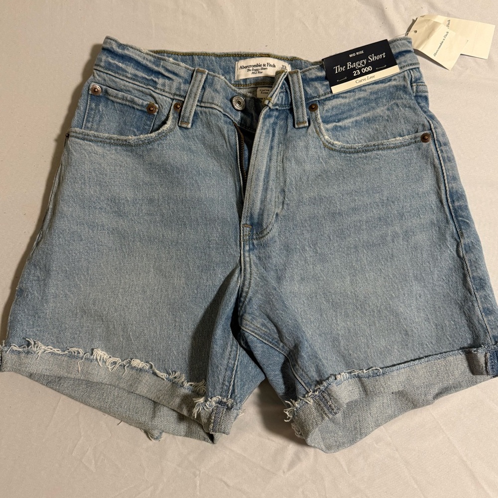 Abercrombie & Fitch Blue Denim Shorts